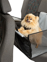 Rear Car Seat Dog Cradle - Not all dogs make good front seat passengers so our rear car seat dog cradle is a great solution. This dog cradle folds flat so that you can keep it in the car at all times. It takes minutes to attach to any seat and a dog Seat belt restraint is available to purchase as an added accessory. This will...